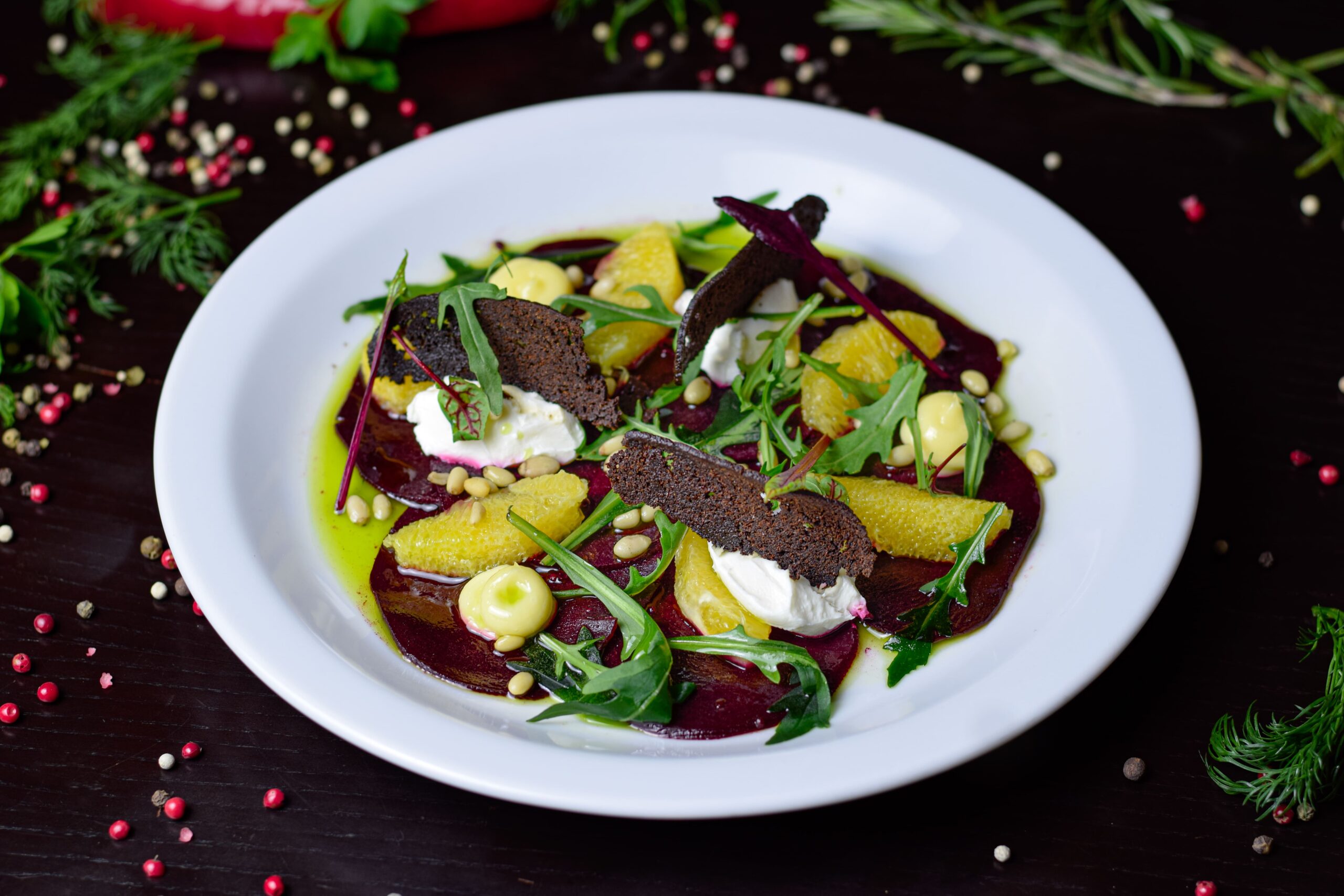 Карпачо з буряка та сиром